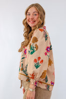 Umgee The Rylee Top in Tan Mix