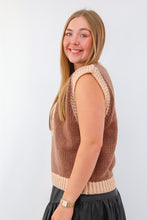 Urban Daisy Western Horseshoe Crochet Knit Ribbed Trim Sweater Vest