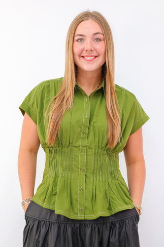 Entro The Bentley Top in Olive