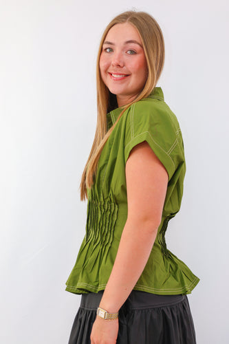 Entro The Bentley Top in Olive