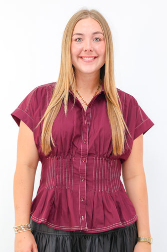 Entro The Bentley Top in Plum