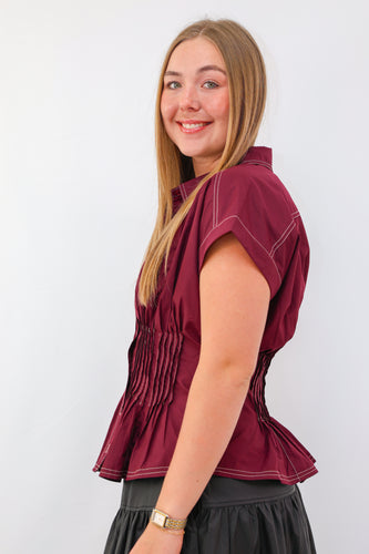 Entro The Bentley Top in Plum