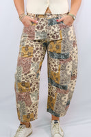 Urban Daisy Boho Patchwork Wide Leg Pants