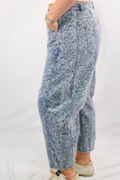 Urban Daisy Leopard Print Relaxed Fit Jeans