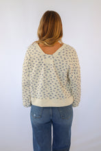 Oversized Floral Printed Casual Knit Top