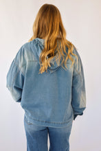 Easel Stone Washed Denim Pullover