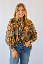ee:some Floral Printed Button Down Shirt Top