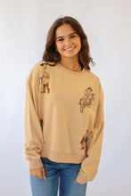 Western Motif Embroidered Graphic Sweatshirt