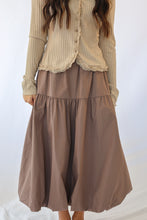 Easel Balloon Hem Parachute Midi Skirt