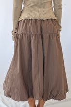 Easel Balloon Hem Parachute Midi Skirt