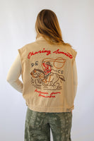 Urban Daisy Western Sunset Embroidered Denim Vest