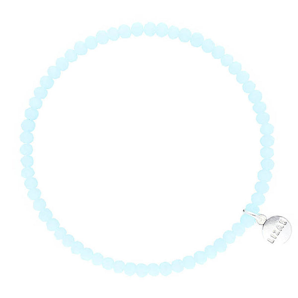 Lizas Fineville 3mm Crystal Bracelet- Soft Blue
