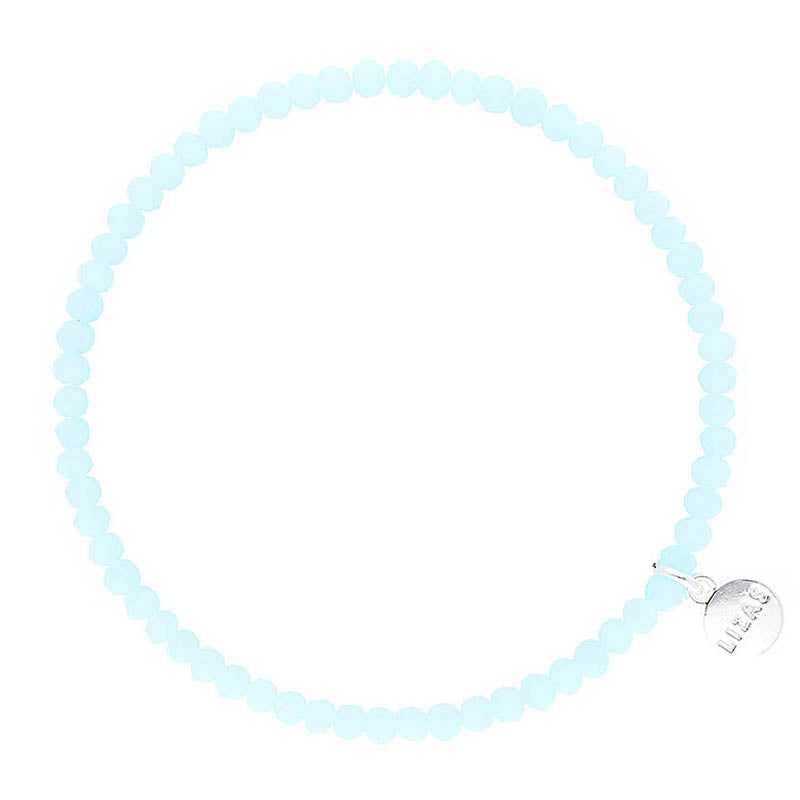 Lizas Fineville 3mm Crystal Bracelet- Soft Blue