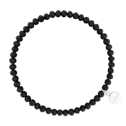 Lizas Fineville 3mm Crystal Bracelet- Black