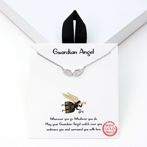 Guardian Angel Necklace Silver