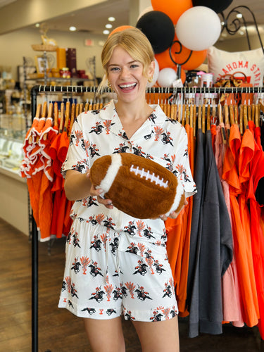 Oklahoma State Pajama Short Set