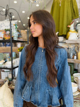 Tiffany peplum denim jacket