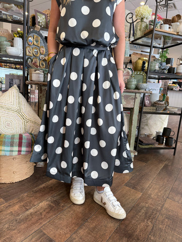 The Blair Midi Skirt In Olive