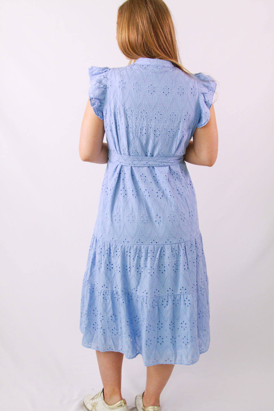 Summer Breeze Eyelet Lace Midi Dress Medium Summer Breeze Eyelet Lace Midi Dress Medium