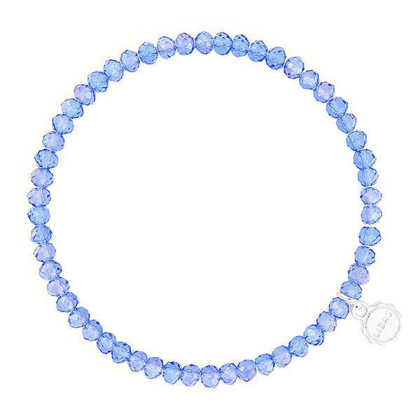 Lizas Knoxville 4mm Crystal Bracelet- Azure