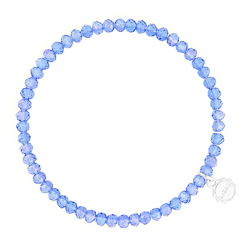 Lizas Knoxville 4mm Crystal Bracelet- Azure