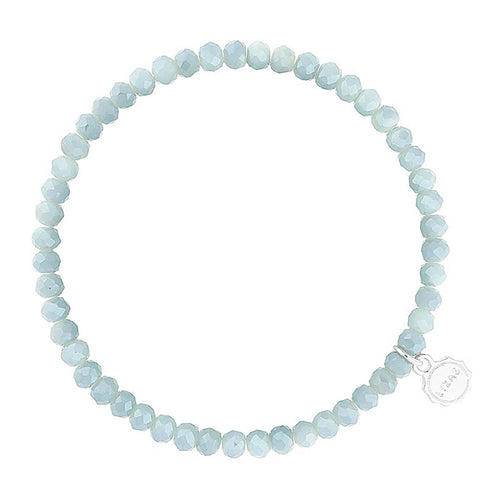 Lizas Knoxville 4mm Crystal Bracelet- Ice Blue
