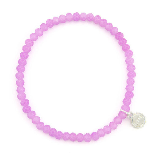 Lizas Knoxville 4mm Crystal Bracelet- Lilac