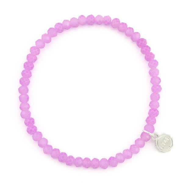 Lizas Knoxville 4mm Crystal Bracelet- Lilac