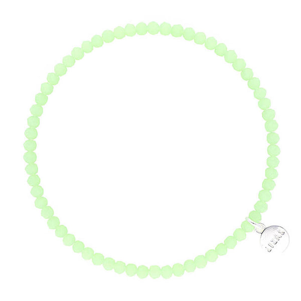 Lizas Knoxville 4mm Crystal Bracelet- Pastel Green