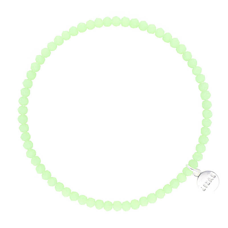 Lizas Knoxville 4mm Crystal Bracelet- Pastel Green