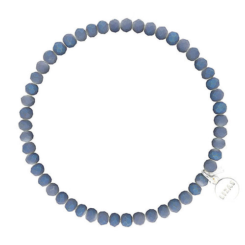 Lizas Knoxville 4mm Crystal Bracelet- Powder Blue
