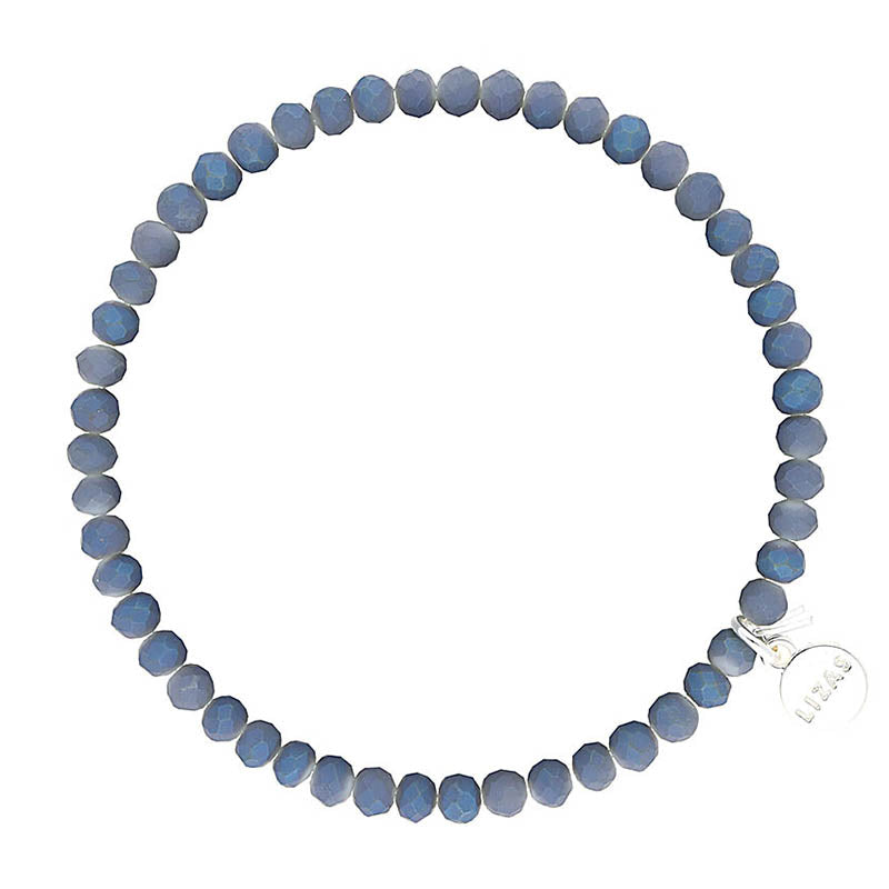 Lizas Knoxville 4mm Crystal Bracelet- Powder Blue