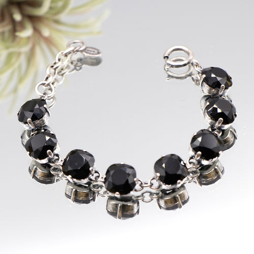 La Vie Parisienne Jet Bracelet in Silver