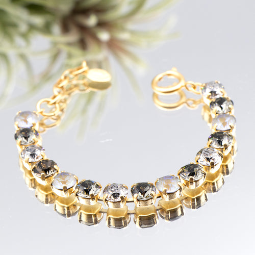 La Vie Parisienne Mixed Silver Corona Bracelet in Gold
