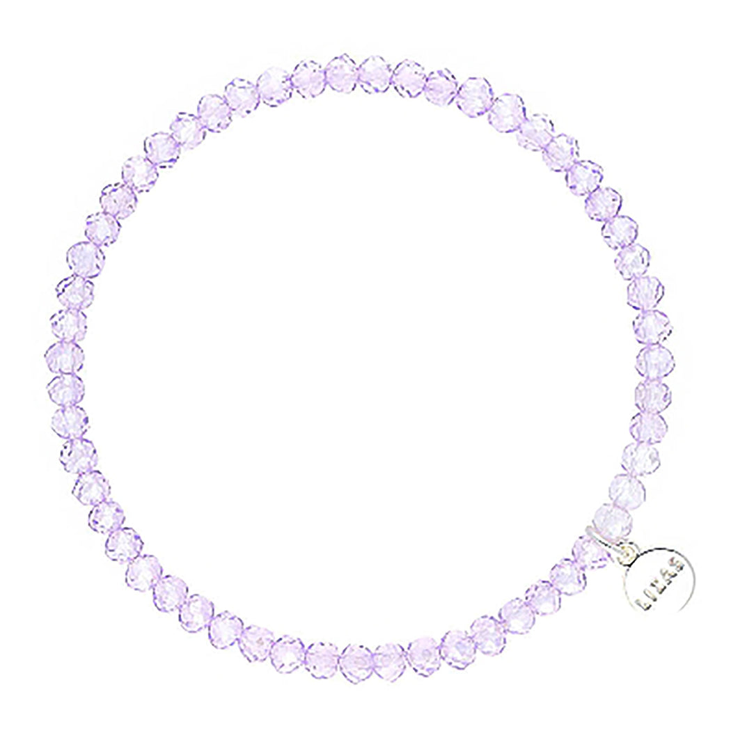 Lizas Knoxville 4mm Crystal Bracelet Lavender