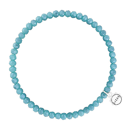 Lizas Knoxville 4mm Crystal Bracelet- Petrol