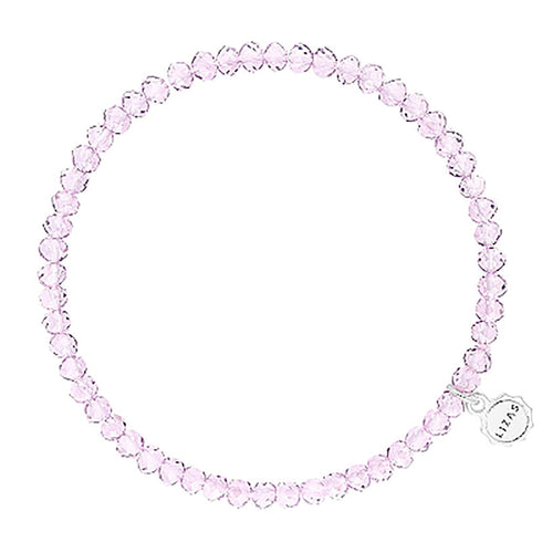 Lizas Knoxville 4mm Crystal Bracelet- Lavendar Blush
