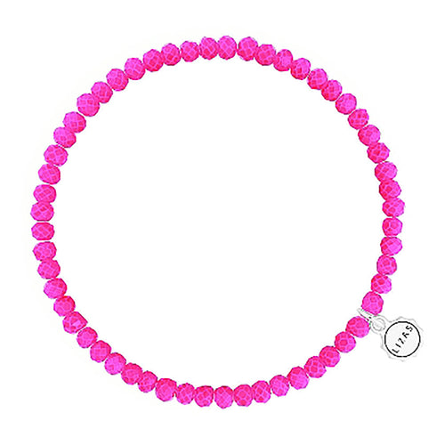 Lizas Knoxville 4mm Crystal Bracelet- Pink