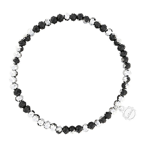 Lizas Knoxville 4mm Crystal Bracelet- Tuxedo