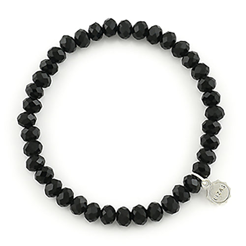 Lizas Nashville 6mm Crystal Bracelet- Black