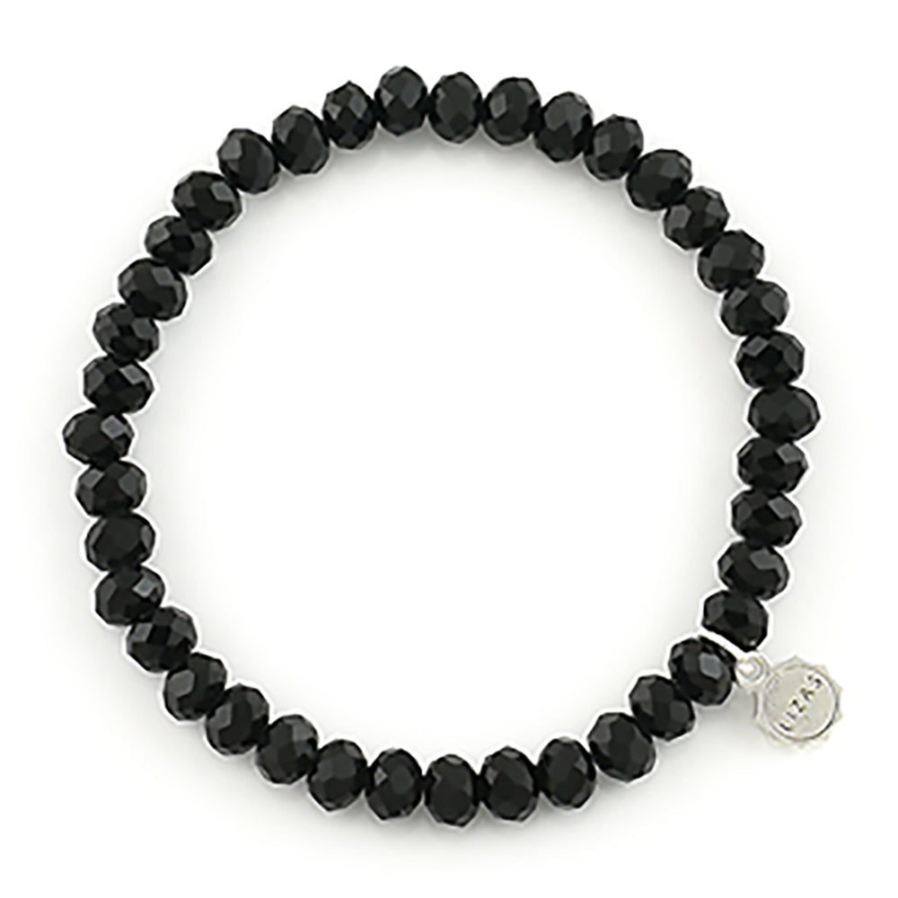 Lizas Nashville 6mm Crystal Bracelet- Black