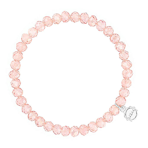 Lizas Nashville 6mm Crystal Bracelet- Light Rose