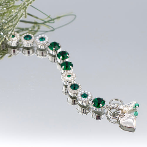 Mariana Emerald Pearl Bracelet B4084
