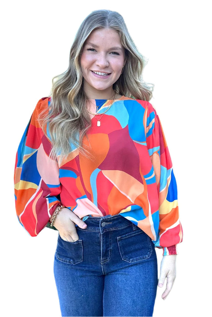 Maureen Graphic Top J. Spencer