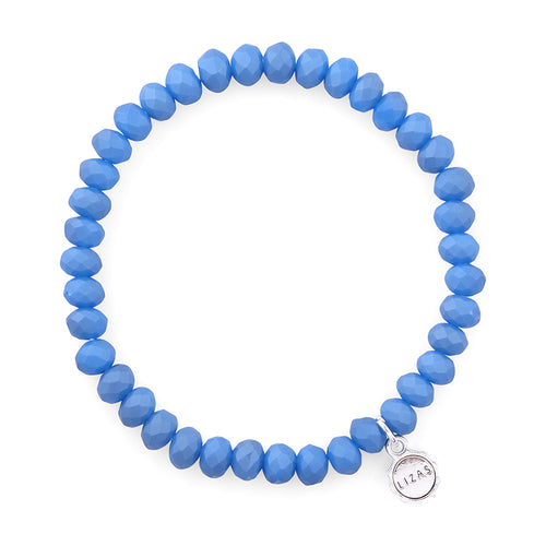 Lizas Nashville 6mm Crystal Bracelet- Azure