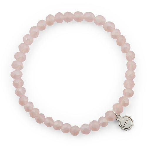 Lizas Nashville 6mm Crystal Bracelet- Nude