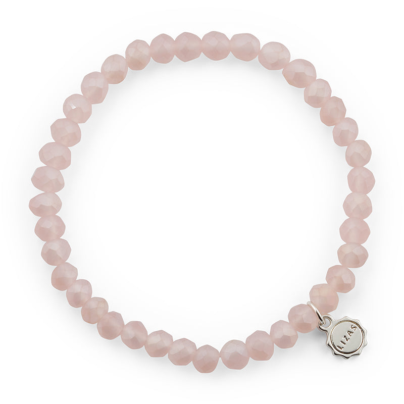 Lizas Nashville 6mm Crystal Bracelet- Nude