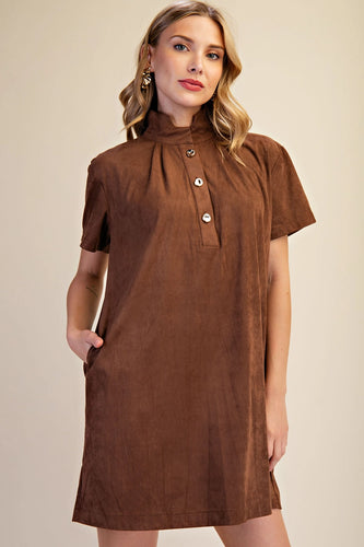 Daphne Dress in Brown