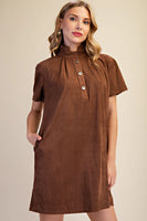 Daphne Dress in Brown