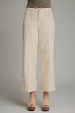 Entro Solid Wide Leg Pants in Ecru